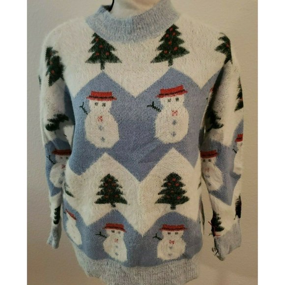Women's KniT Ugly Sweater Cardigan Pullover - Picture 1 of 4